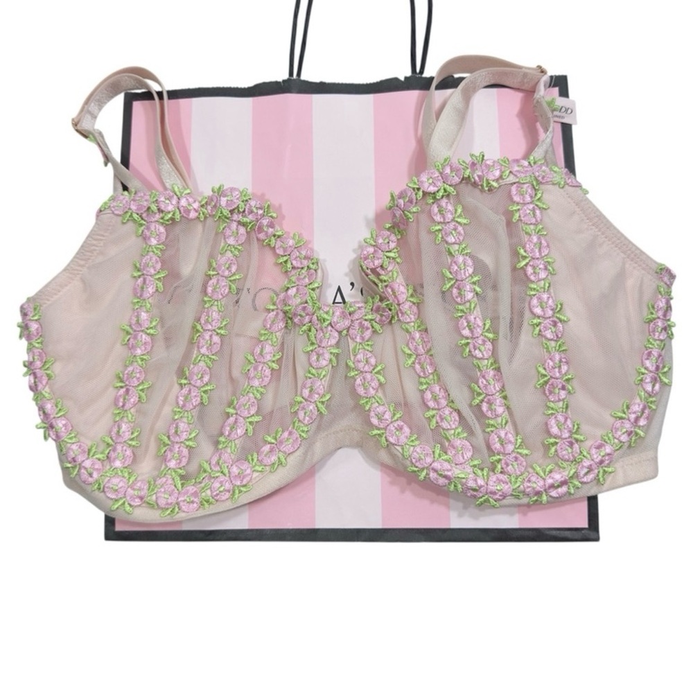 Victoria's Secret Dream Angels Sheer Embroidered Bra